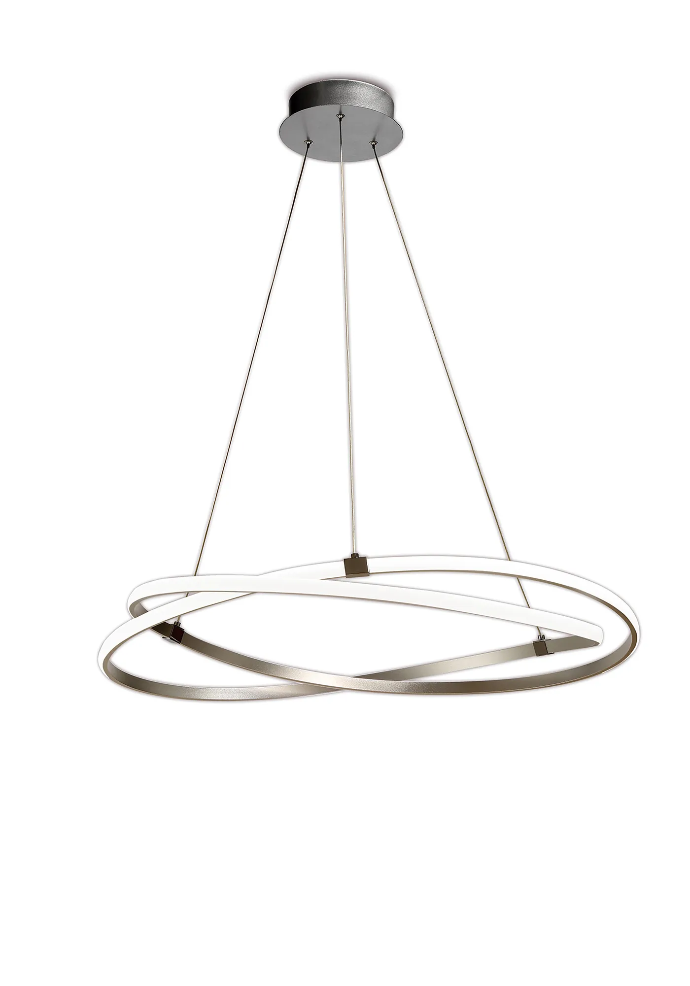 M5726  Infinity Pendant 60W LED Dimmable Silver